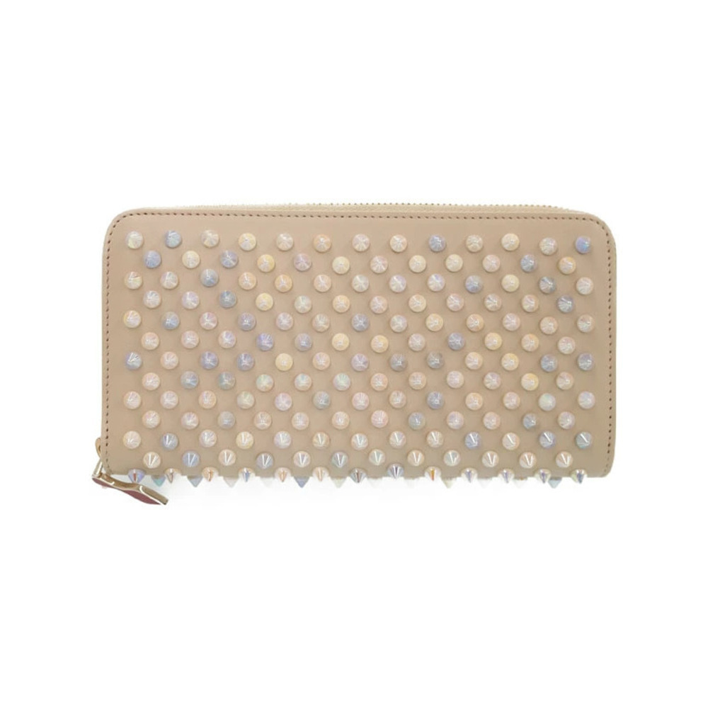 Christian Louboutin Panettone Studded Round Zipper Long Wallet